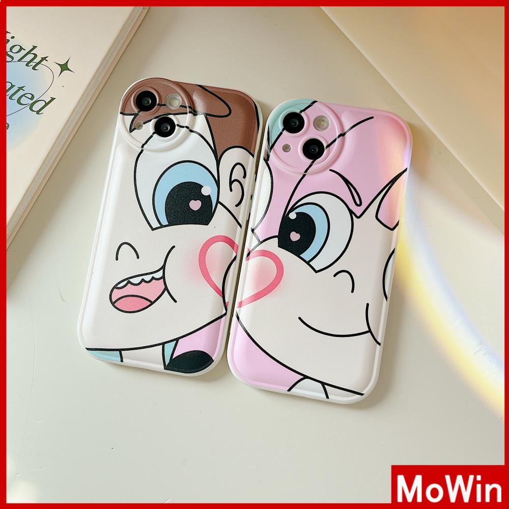 iPhone Case Silicone Soft Case Airbag Shockproof Protection Camera Cartoon Cute Couple Case Compatible For iPhone 11 Pro Max 13 Pro Max 12 Pro Max 7Plus xr XS Max