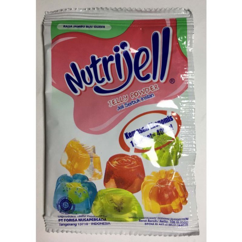 Nutrijell Nutrijel 10gram / Bubuk agar jelly pudding instan nutrijell