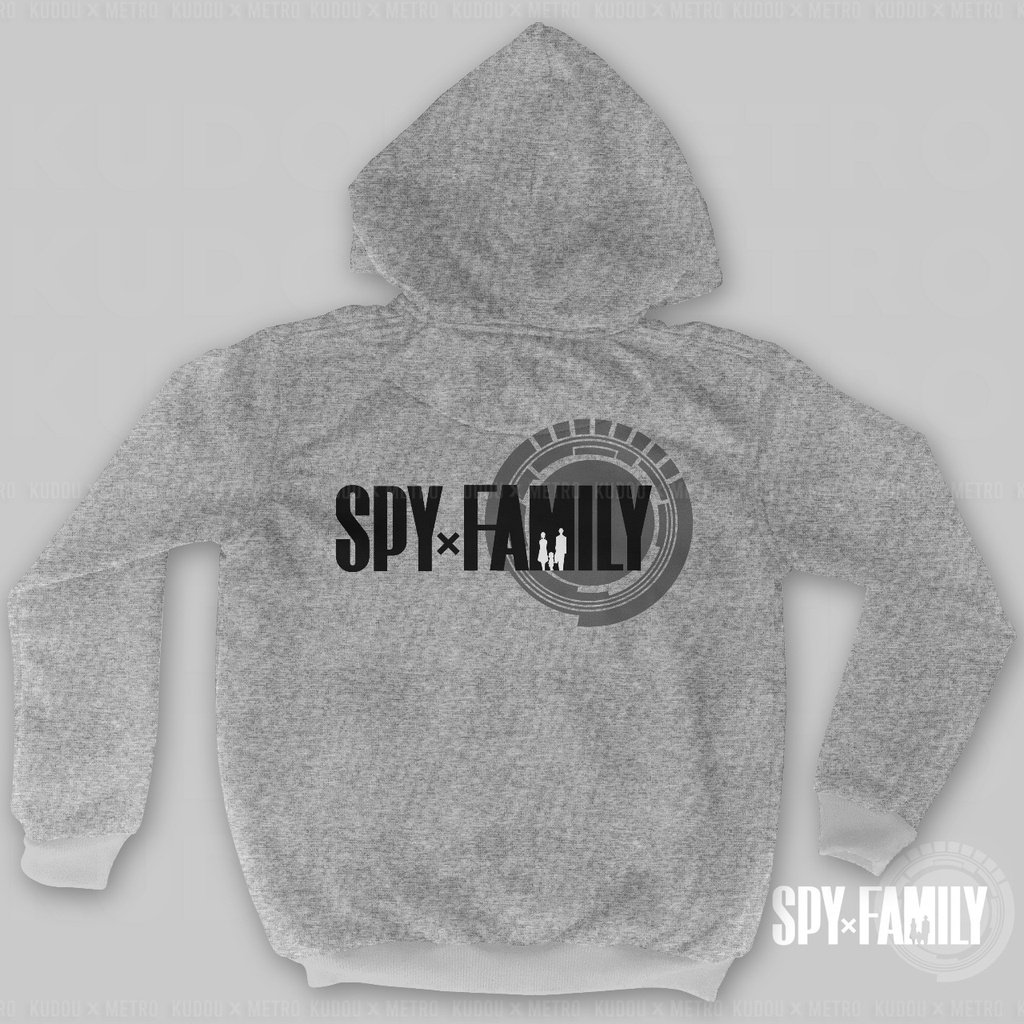 Jaket Spy x Family Logo Grey Anime  Manga Premium Unisex