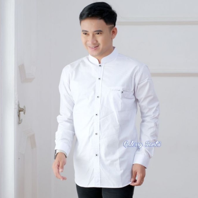 KOKO HADROH  terkini galeri santri NEW kemeja polos dan motif