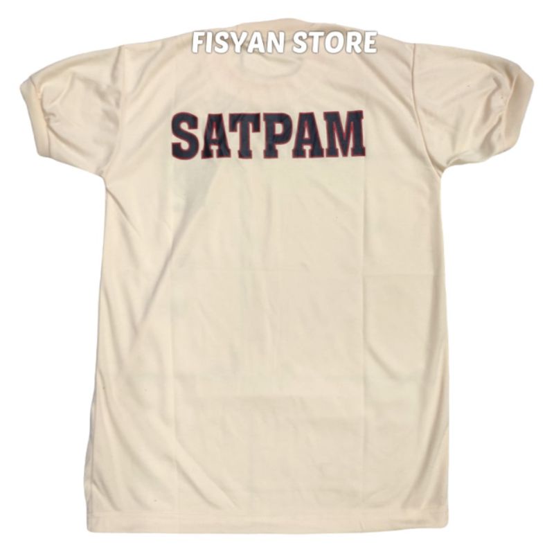 Kaos Satpam Krem | Kaos Dalaman Satpam Krem