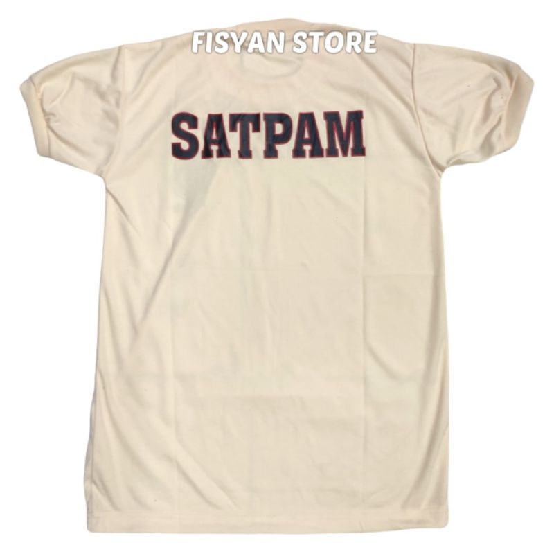 Kaos Satpam Krem | Kaos Dalaman Satpam Krem