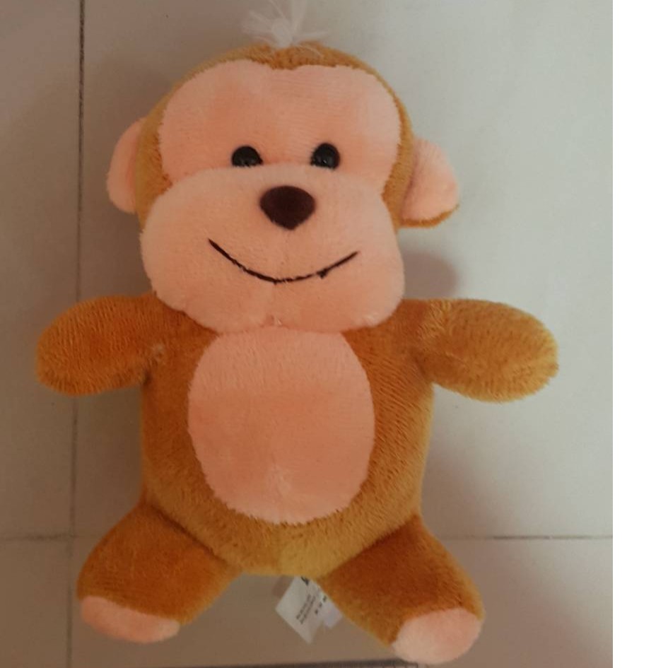 Boneka Binatang Hewan Monyet Senyum Lucu Murah Bagus Ready Stock