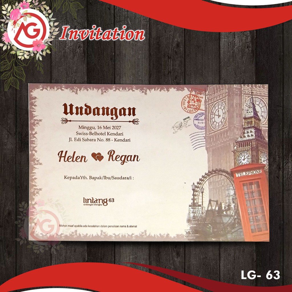 Blanko Undangan Lintang 63