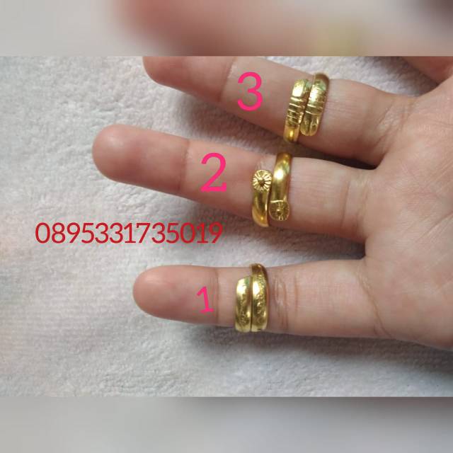 Cincin koin 91 / cincin bahan uang koin logam 91 asli