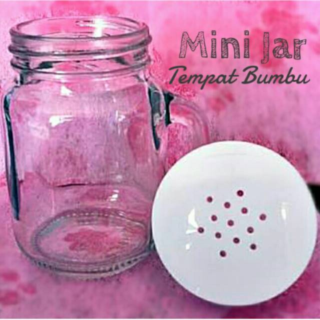 Tempat Bumbu Garam Lada/ Salt Pepper Mini Jar / Seasoning Bottle gelascp