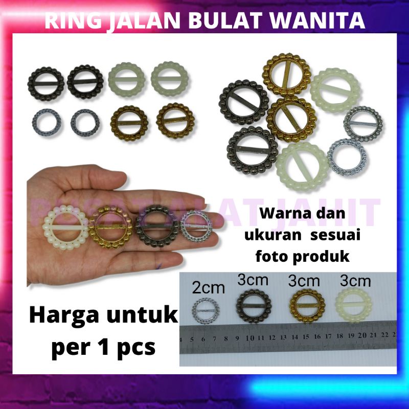 Ring jalan bulat wanita ring jalan gesper ring jalan serbaguna
