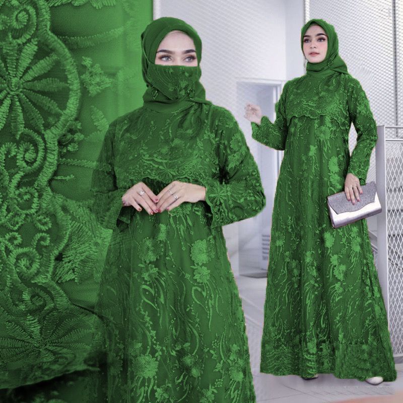 GAMIS ARMINA / GAMIS BRUKAT MEWAH / GAMIS / GAMIS MEWAH / GAMIS BRUKAT TILE / GAMIS BRUKAT TILE MEWA