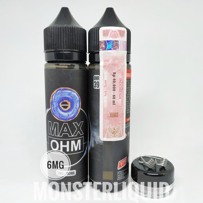 MAX OHM BLUEBERRY DOUGHNUT BY GNR 39 6MG 60ML