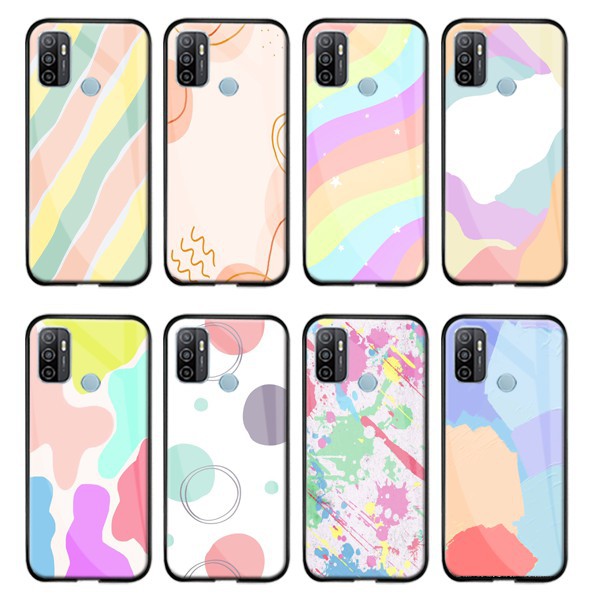 Softcase Kaca [M148] OPPO A53 A33 2020  - Softcase Glass - Kesing Kaca - Miror Case - Case OPPO A53
