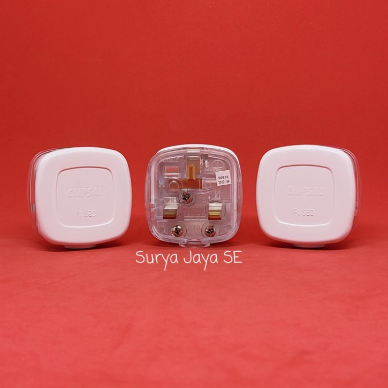 Steker AC Colokan Kaki 3 Clipsal EP13 Plug Top