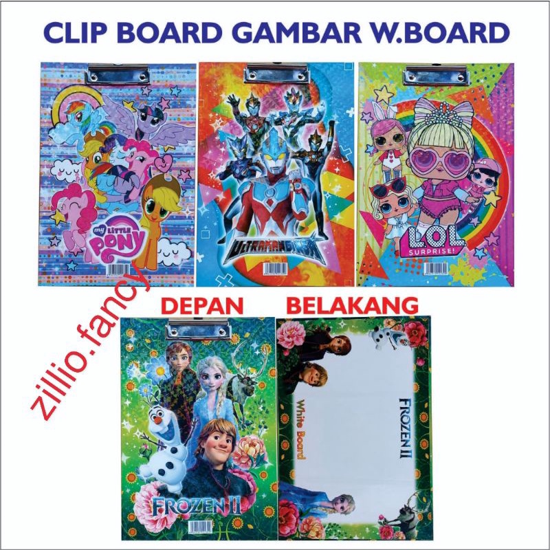 

CLIP BOARD HOLOGRAM GAMBAR KARAKTER ANAK-ANAK / PAPAN UJIAN /PAPAN JALAN