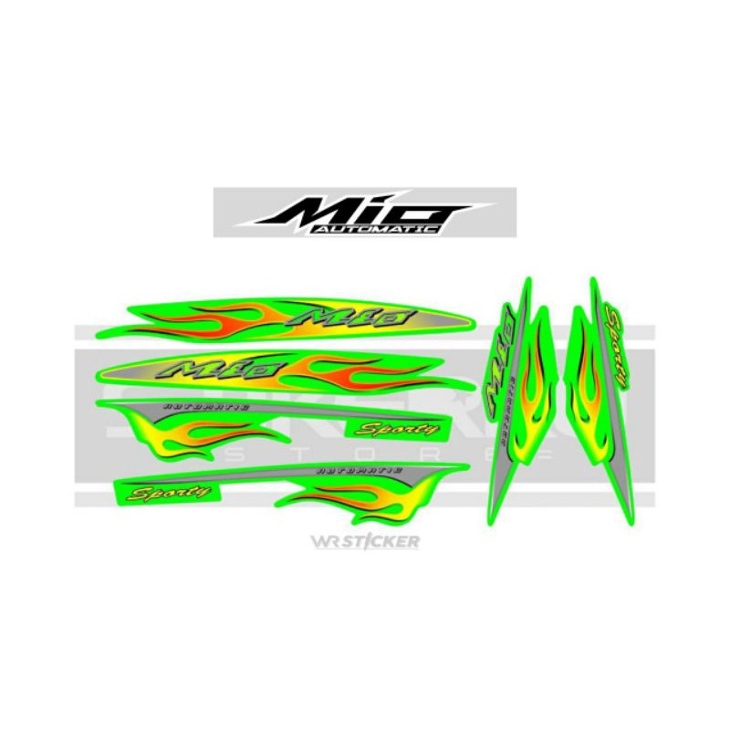 striping mio sporty variasi motif warna hijau
