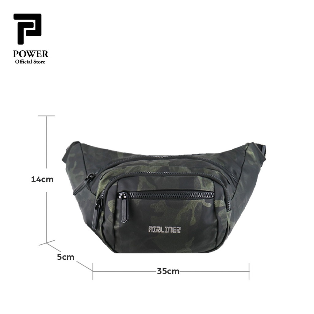 Airliner Tas Pinggang Pria Waist bag Army Sling bag Import Tas Dada Pria Import Good Quality