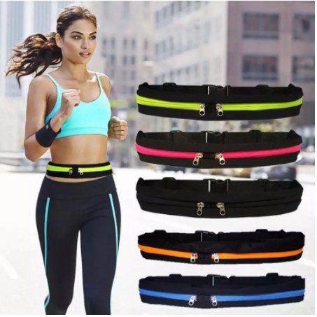 Double Pocket Running Belt - Tas Jogging model Ikat Pinggang