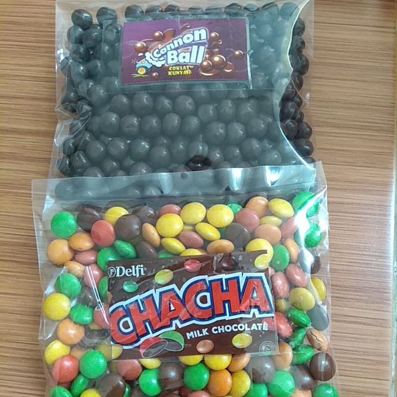 

coklat permen kiloan cha cha milk canon ball scumpyes snack kiloan ori branded