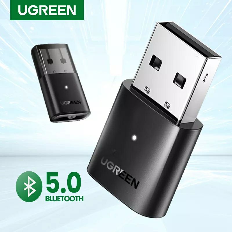UGREEN USB Bluetooth 5.0 Dongle Adapter Speaker Wireless Mouse Music Audio Receiver Transmitter aptx