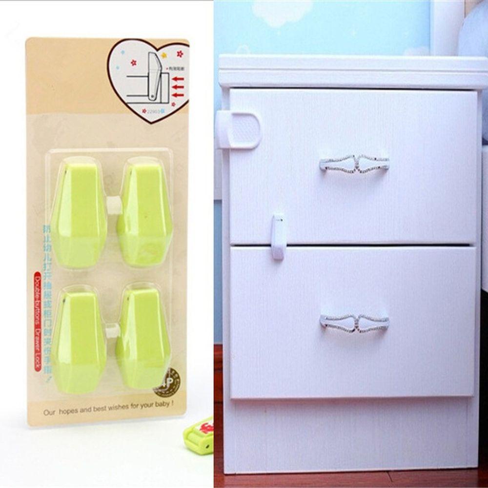 Lanfy Child Safety Lock Kids Plastik Balita Lemari Kabinet Closet Tangan Anti Jepit