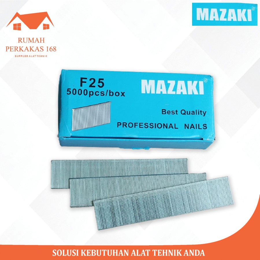 

Isi Paku Tembak Angin Staples Nails F MAZAKI F25 F 25paku staples F 25