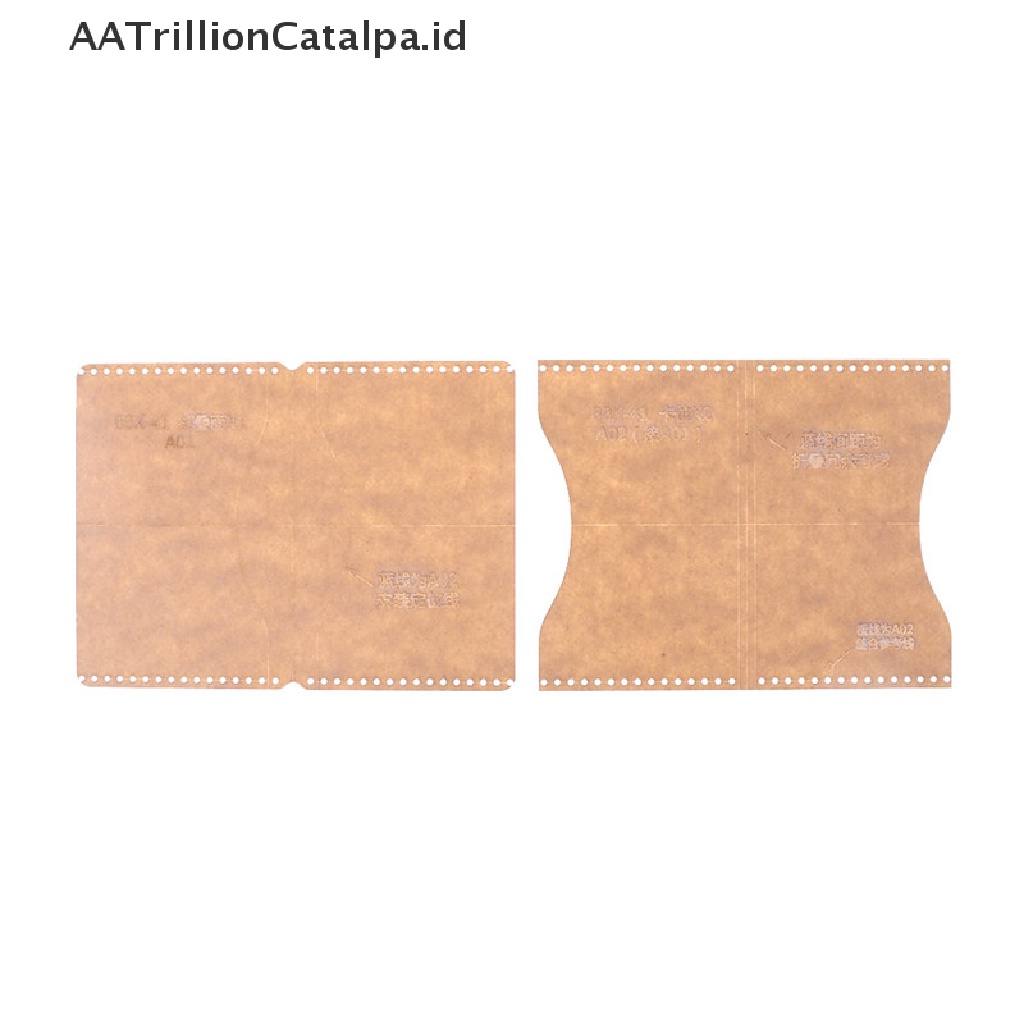 Aatrillioncatalpa 2pcs Template Akrilik Transparan Untuk Membuat Dompettas Kulit