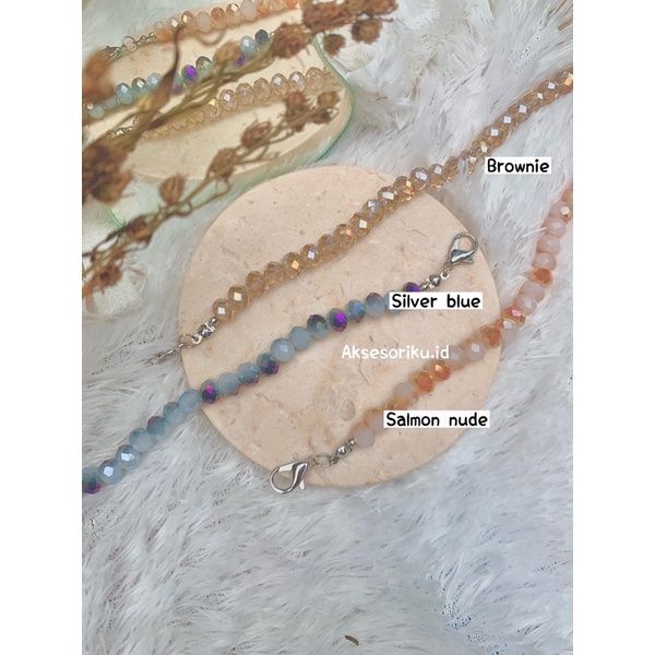 Crystal  connector - konektor masker crystal - konektor masker hijab kristal - kait masker - sambung