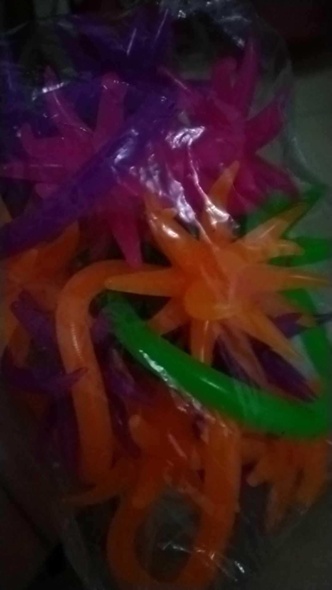 6pcs Mainan Palu Meteor Kepala Ganda Elastis Anti Stress Untuk Anak / Dewasa