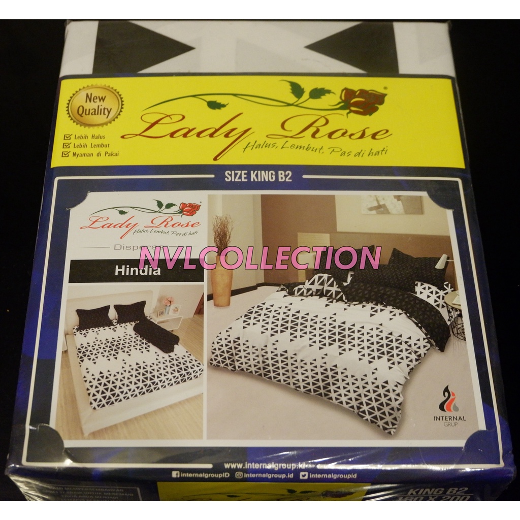 Sprei Lady Rose King B2 180x200 ( Hindia )