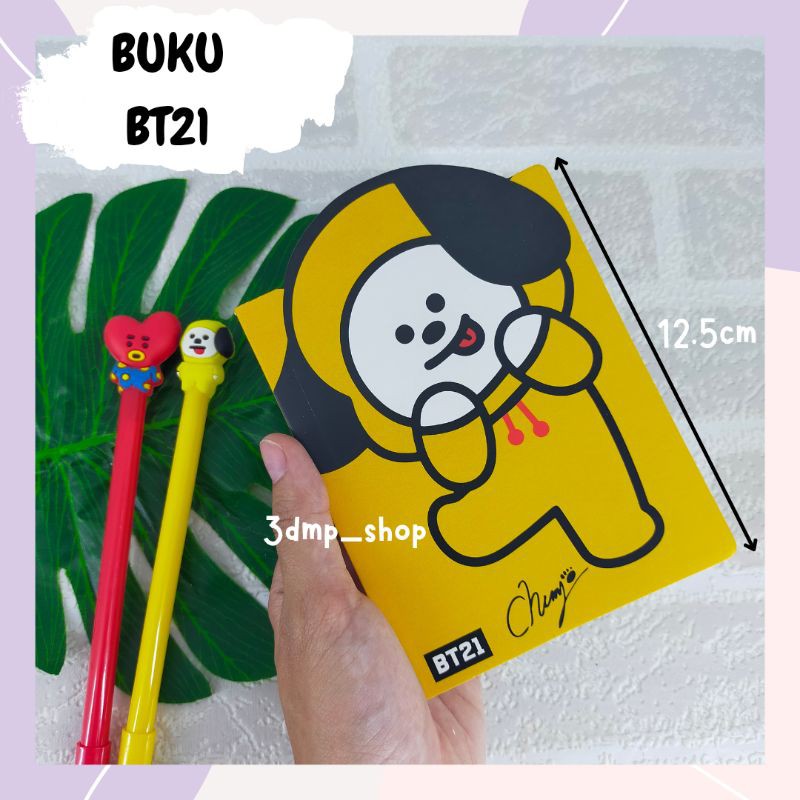 Buku tulis notes catatan bt21 tata chimmy rj koya cooky bts