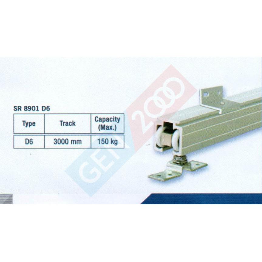 Set Pintu Sliding Dekkson 300 Cm D6 Door Sliding Rail SR 8901 Dekson D6
