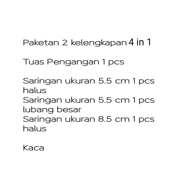 Saringan ikan 4 in 1 Paketan 2