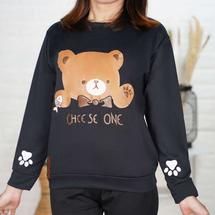 Bess - Sweater Lengan Panjang Murah / Sweater BEAR ONE