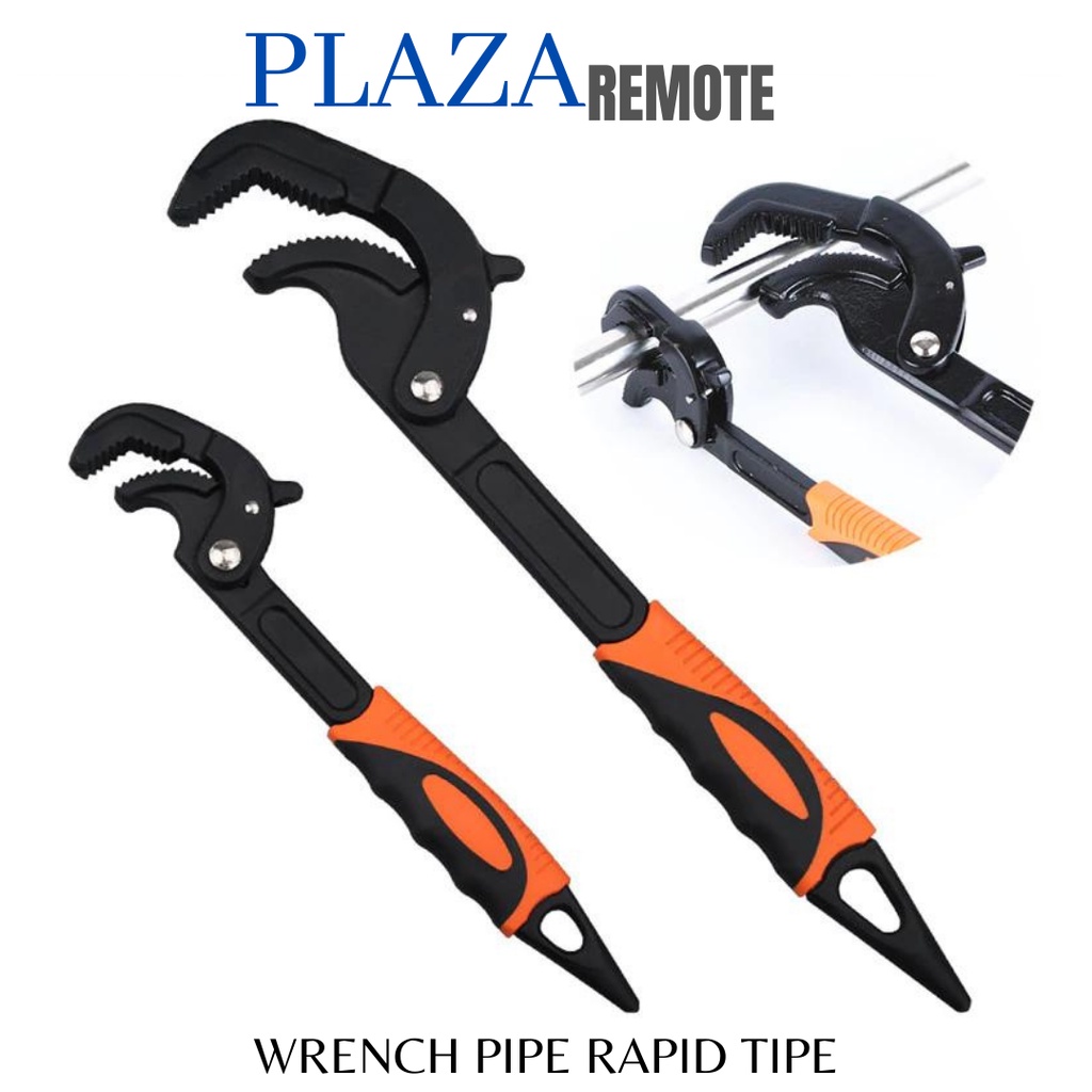 KUNCI PIPA LEDENG WRENCH PIPE  MODEL RAPID BUKAAN 14 MM - 30 MM 10 inch