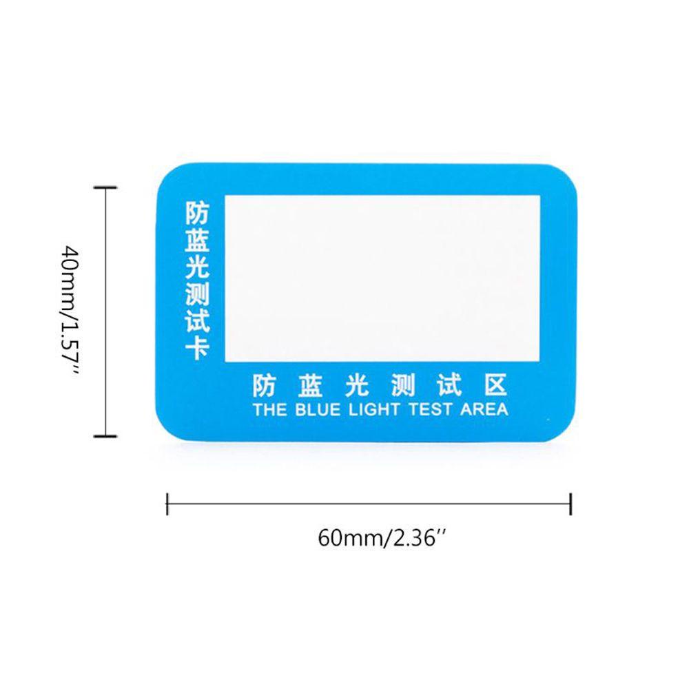 Mxbeauty Anti-Blue Light Test Card Anti Blue Light Glasses Lens Blue Light Generator Glasses Test Light Reusable UV Test Aksesoris Kartu Generator