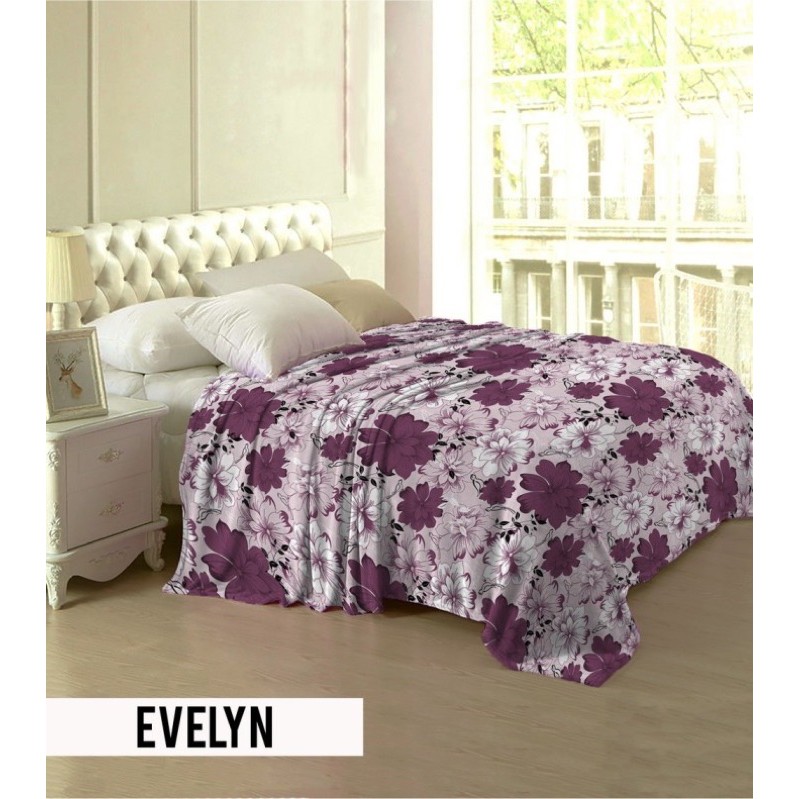 Selimut Lady Rose Terlaris bulu halus uk. 160x200 motif minimalis Stacko Glory Aquatic Roman Celine-Evelyn