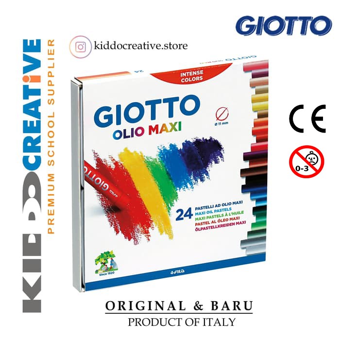 

GIOTTO OLIO JUMBO OIL PASTELS 24 COLS