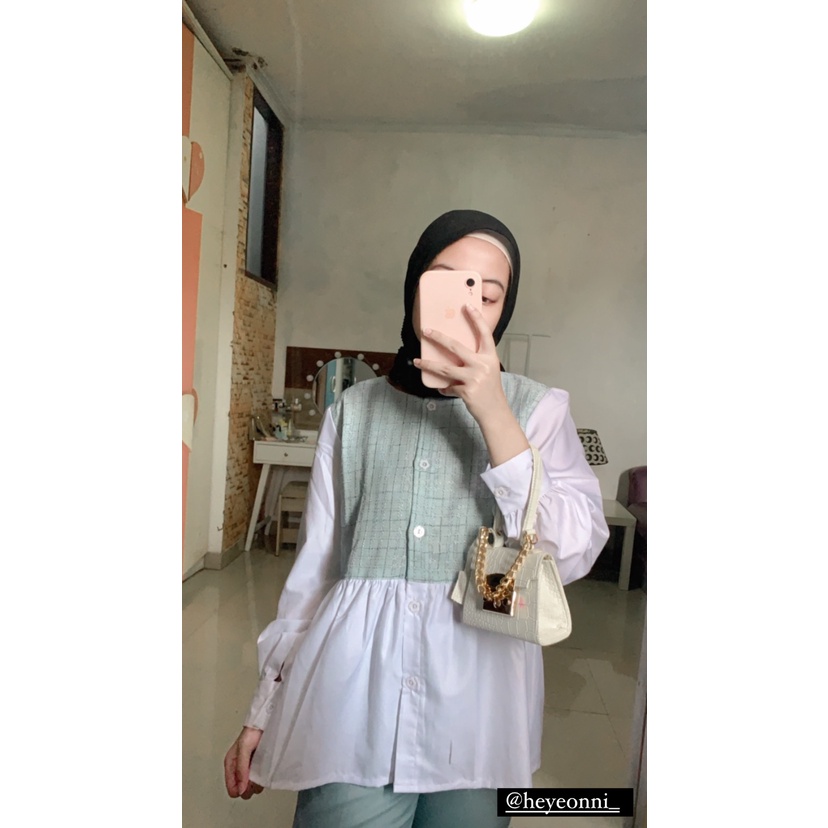 Youra Blouse / blouse wanita / atasan wanita / atasan hijab / hijab fashion / fashion korea murah