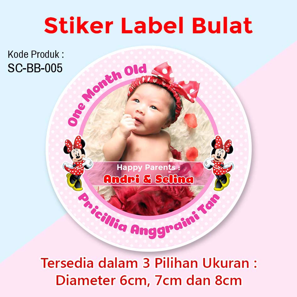 

STIKER LABEL KELAHIRAN ANAK AQIQAH STICKER SYUKURAN BAYI ONE MONTH BABY SHOWER