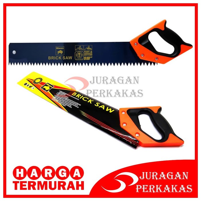 BISON GERGAJI BATA RINGAN 18 INCH POTONG HEBEL HAND SAW BRICK SAW