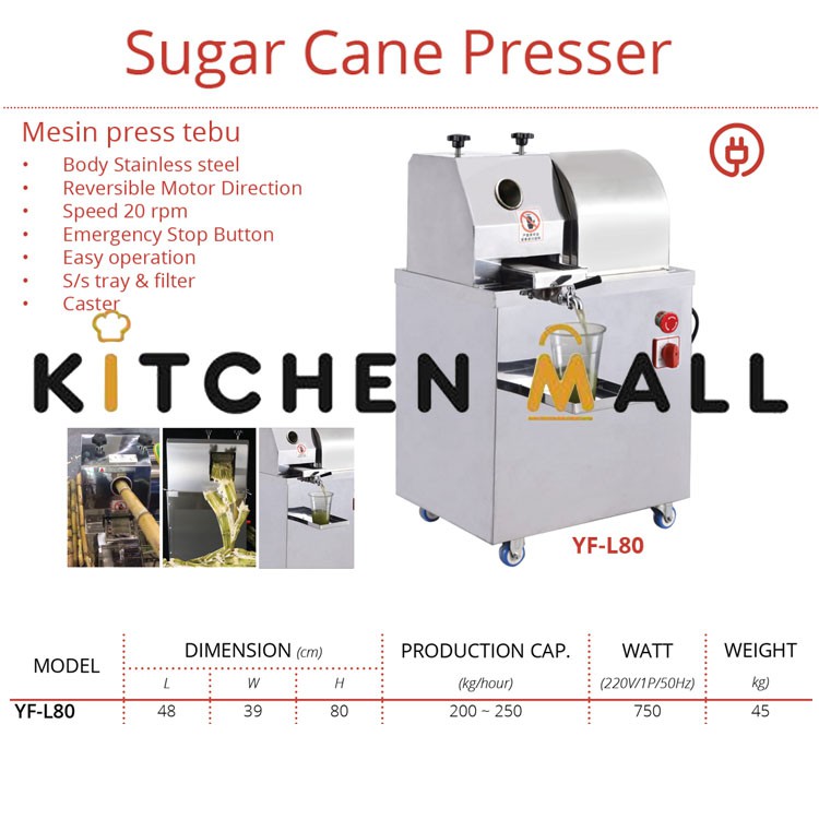 GETRA YF-L80 MESIN PRESS TEBU / SUGAR CANE PRESSER