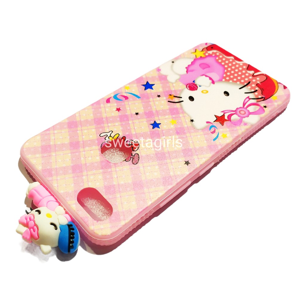 Silicon Case Glossy + Boneka 3D untuk Xiaomi Redmi A1/5X - Redmi  S2 - Redmi  A2/6X  - Redmi  6 Pro   - sweetacase.id - Motif Kartun - Bisa Bayar Ditempat / COD / Karakter Lucu / Casing Kartun / Case murah / Import