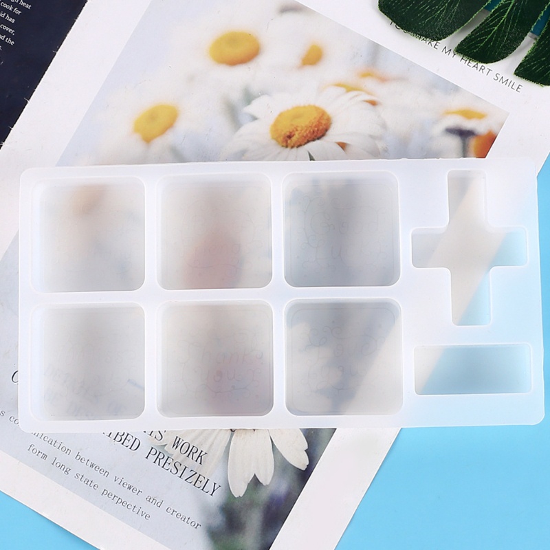 Siy Inggris Seal Epoxy Resin Cetakan Perhiasan Casting Silicone Mold DIY Kerajinan Plester Membuat Alat