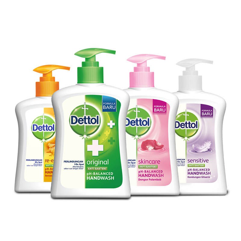  Sabun  Cuci  Tangan  Dettol Hand Wash Anti Bacteria Pump 225 