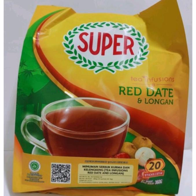 

[COD] Super Instant Red Date & Longan Tea/ Teh Angco Isi 20 Sachet @18gr [COD]