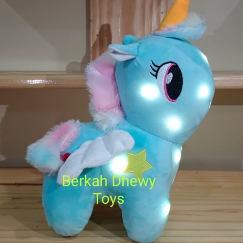 Boneka unicorn terbaru dengan lampu led boneka unicorn terlaris boneka kado boneka murah boneka unicorn terlaris