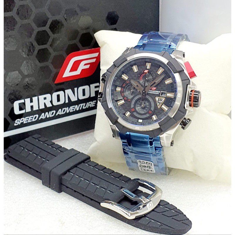 jam tangan pria chronoforce 5209 CF 5209G chronoforce 5209G box set / free tali rubber