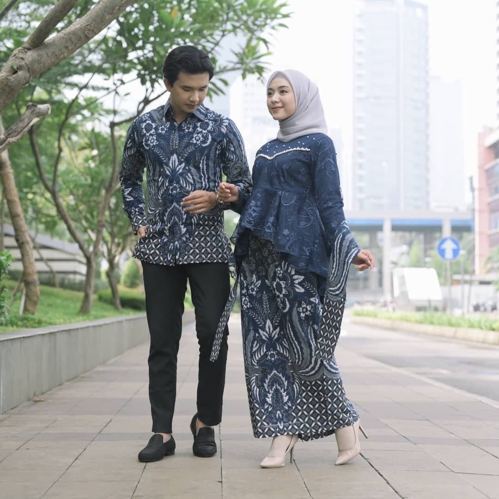 WID BATIK KEBAYA COUPLE SEMI PRANCIS Katun BAHAN KEBAYA FRANCE CORNELI COUPLE KEJORA 3BATIK COUPLE