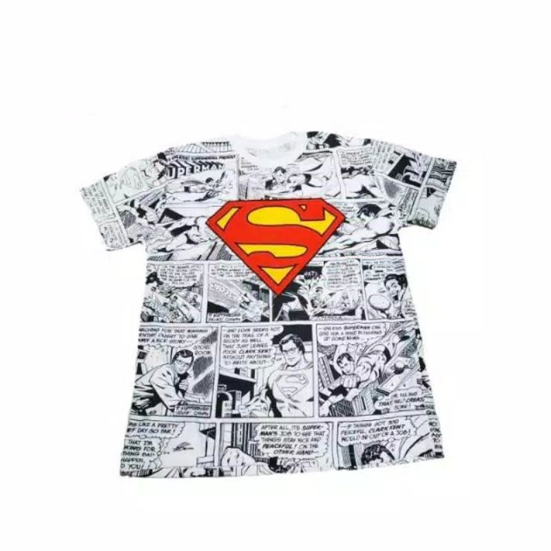 A89 Kaos Pria / Atasan Pria / Kaos Distro Original / Superman Komik