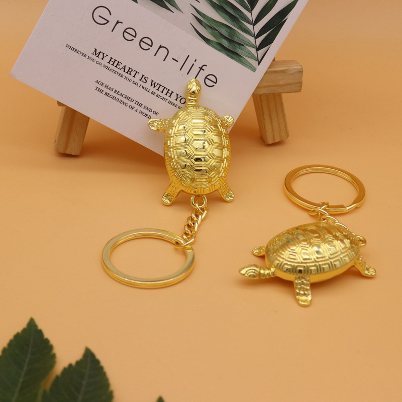 Alloy Liontin Aksesoris Gantungan Kunci Liontin Beruntung Beruntung Beruntung 5Cm Emas Besar Turtle (Asakusa Temple Pembukaan)