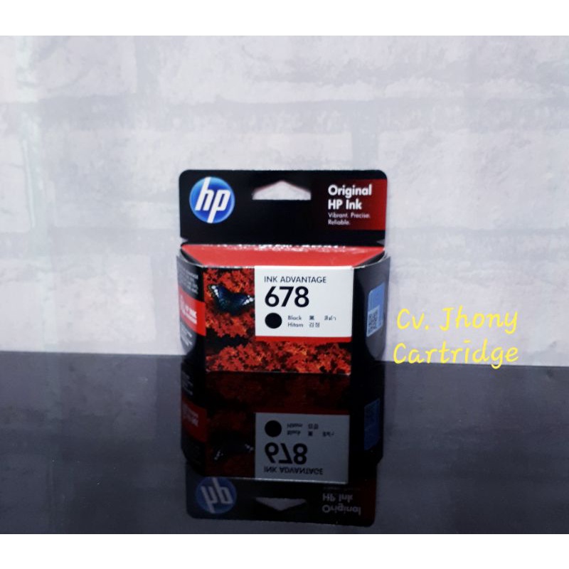 Tinta Cartridge HP 678 Black Hitam Warna tri colour