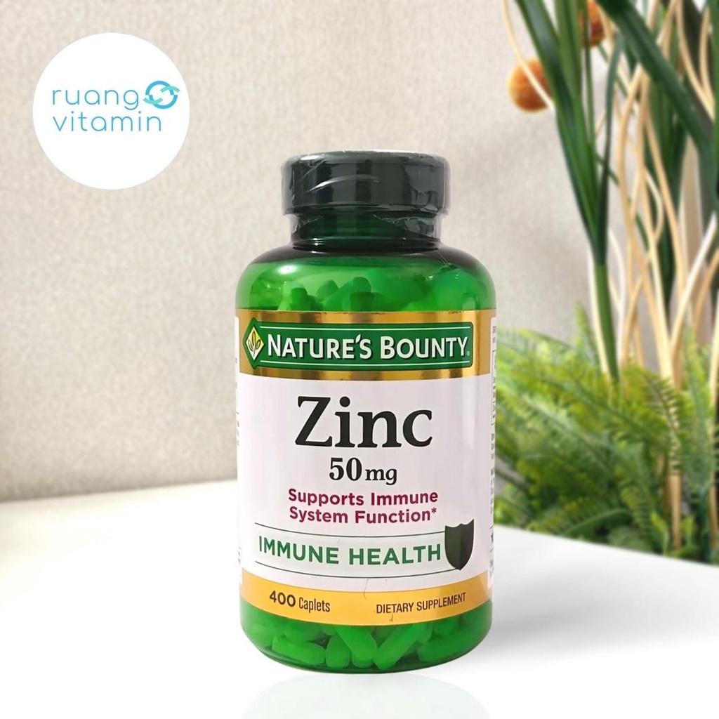 NATURE'S BOUNTY Zinc 50mg (400 Caplets)